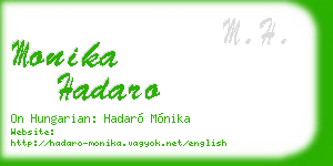monika hadaro business card